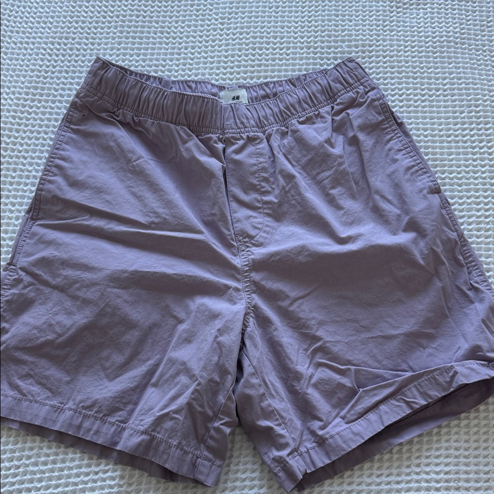 H&M Light Purple Relaxed Fit Shorts